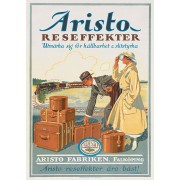 Aristo Reseffekter 1930-tal, affisch 21x30cm